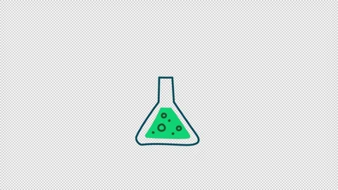 Potion Lab Animation On Alpha Channel Stock Footage 281451787