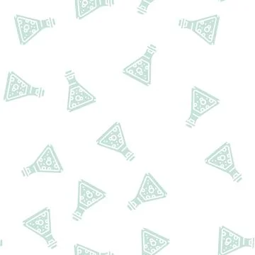 Potion liquid glyph seamless pattern Stock Illustration