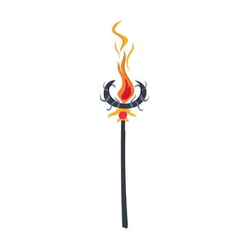 Potion magic wizard stick cartoon vector illustration Stock Illustration