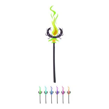 Potion magic wizard stick vector cartoon graphic Stock Illustration