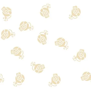 Potion magical liquid glyph vector seamless pattern Illustrazione stock