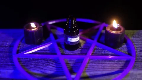 Potion for magick or wiccan Stockbeeldmateriaal 80243581