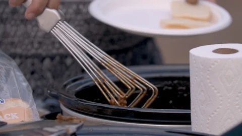 Potluck Meat Stock Footage 88408675