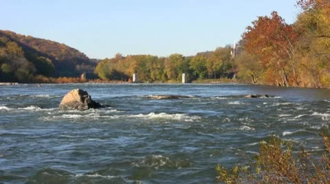 Potomac River Harpers Ferry Stock Footage 10773523