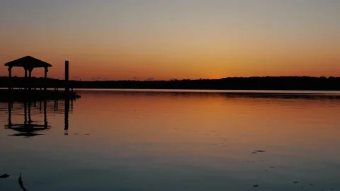 Potomac River Sunrise Timelapse Stock Footage 134650607