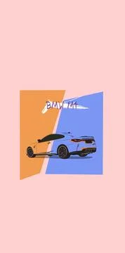 Potrait car Stock Illustration