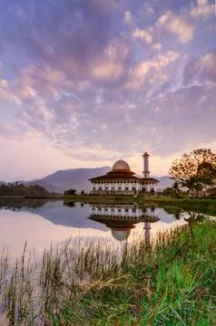 Potrait of DQ Mosque Foto stock