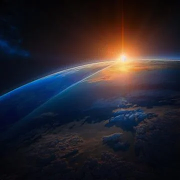 A potrait of the earth Stock Illustration