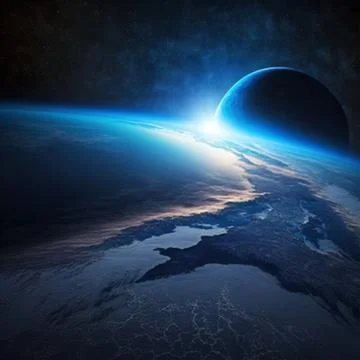 A potrait of the earth Stock Illustration