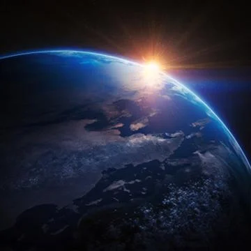 A potrait of the earth Stock Illustration