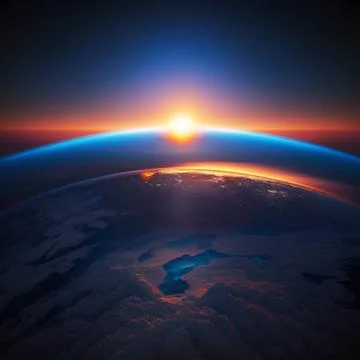 A potrait of the earth Stock Illustration