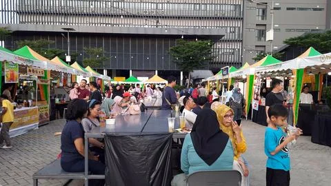 Potrait of people activity Entrance 3.0 Event at Universitas Ciputra Makassar Stock Photos