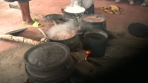 Pots Boiling Video stock 10591823