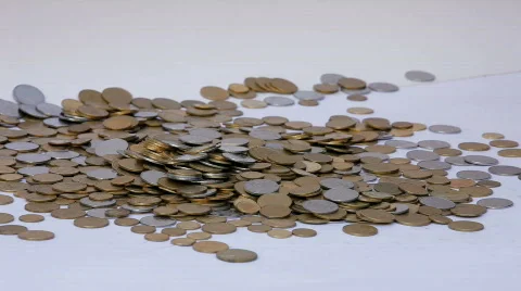Pots of money Stock Footage 837106