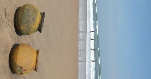 Pots at Rural area Stock Footage 279141002