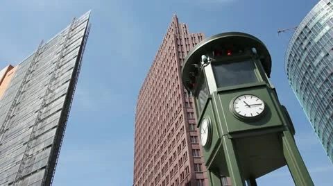 Potsdamer place buildings Stock Footage 11232078