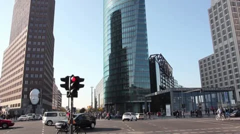 Potsdamer Place traffic Stock Footage 8915968