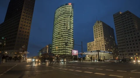 Potsdamer Platz Berlin 01 库存影片 91445758