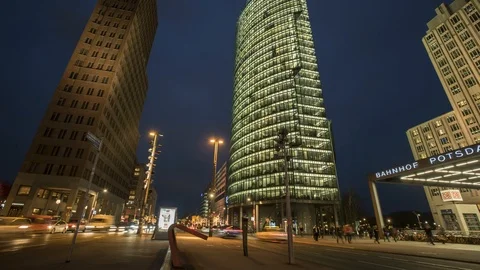 Potsdamer Platz Berlin 02 库存影片 91446211