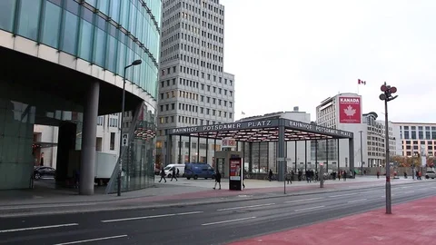 Potsdamer platz, Berlin Stock Footage 101210742