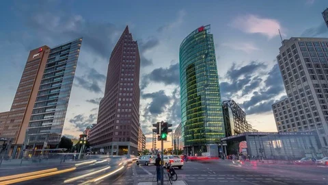 Potsdamer Platz in Berlin, Germany Stock Footage 83548607