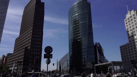Potsdamer Platz, Berlin, Germany Stock Footage 89343740