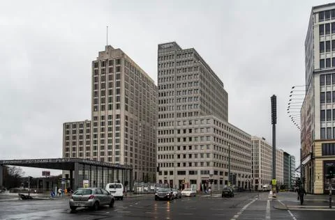 The Potsdamer Platz in Berlin Stock Photos