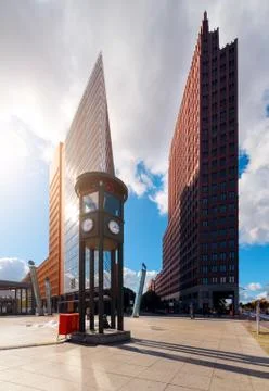 The Potsdamer Platz in Berlin Stock Photos