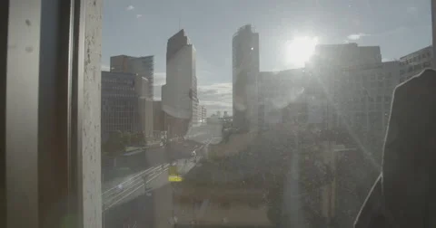 Potsdamer Platz High Angle - Berlin, Germany - 4K Stock Footage 68499278