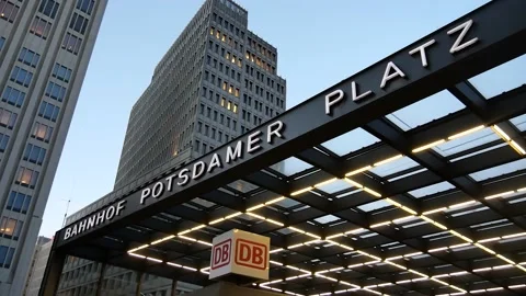 Potsdamer Platz station underground Video stock 132356008