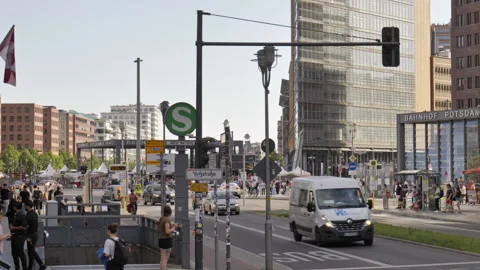 Potsdamer square in Berlin. Stock Footage 315674180