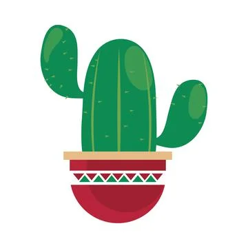Potted cactus icon Stock Illustration