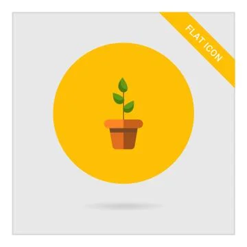 Potted plant Illustrazione stock