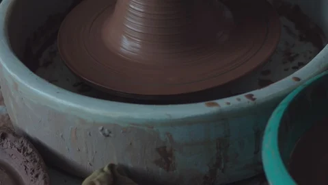 Potter creates a clay figure Stock Footage 109279550