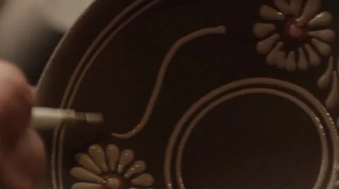 Potter creating a patterns Stock Footage 24036893