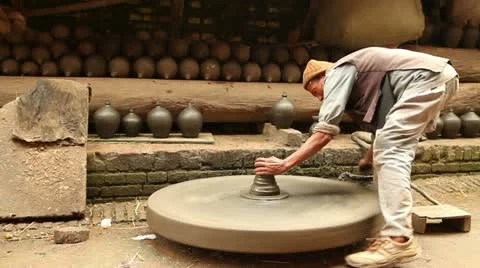 Potter Stock Footage 24636718