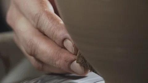Potter hands create jug from clay. Potter creates product on potter's wheel Stock Footage 114314960