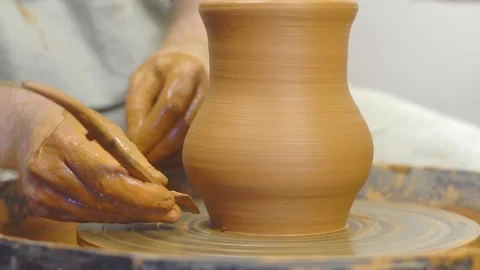 Potter makes a jug 스톡 동영상 97687957