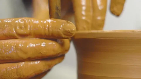 Potter makes a jug Video stock 101367284