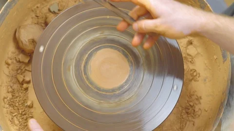 Potter makes a jug Stock Footage 102253626