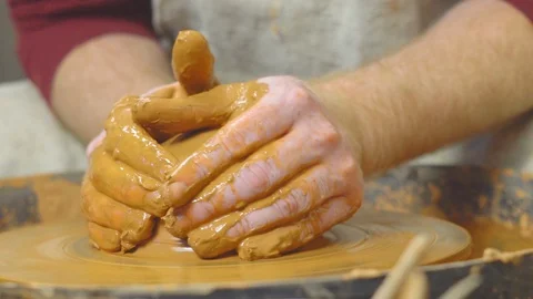 Potter makes a jug Video stock 102253818