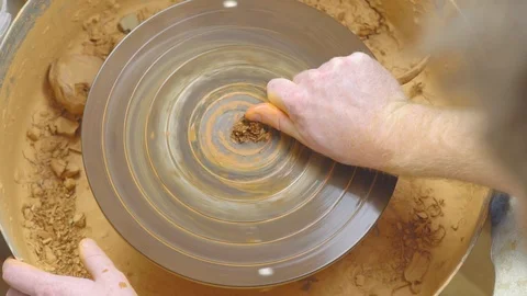 Potter makes a jug Stock Footage 108208482