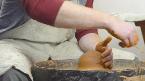 Potter makes a jug 스톡 동영상 108209236