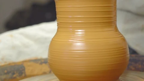 Potter makes a jug Stock Footage 110841714