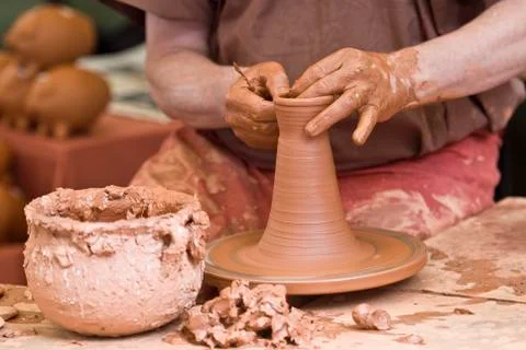 Potter. Stock Photos