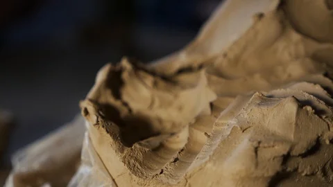The potter uses clay Stock Footage 102306433