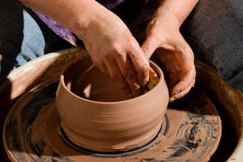 Potter at the Wheel Foto stock