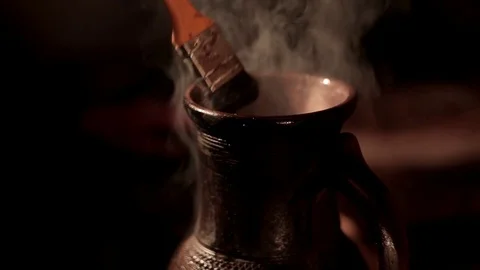 Potter at work. Close-up of potter making ceramic jug on at his workshop Stock Footage 71767042