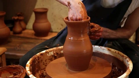 Potter at work Stock Footage 78875899