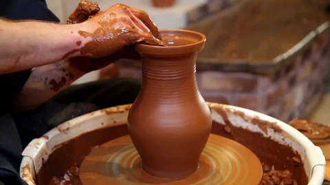 Potter at work Stock Footage 79040838
